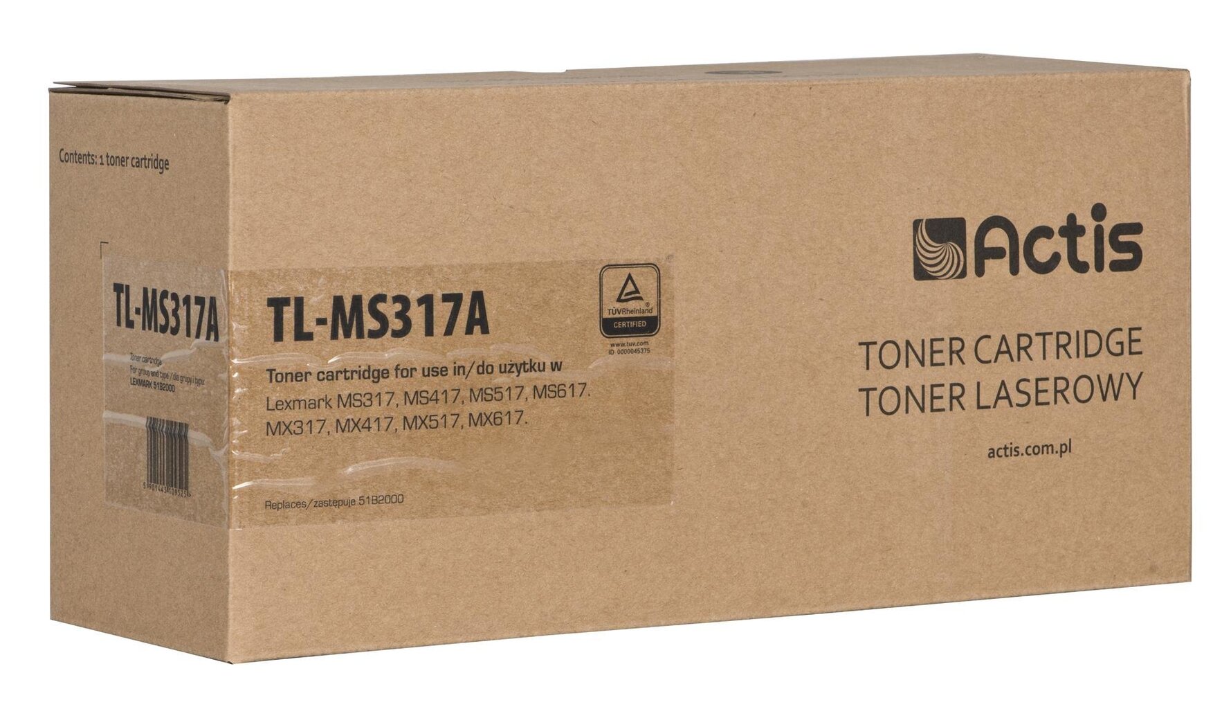 Actis TL-MS317A -lasertulostinkasetti, musta hinta ja tiedot | Laserkasetit | hobbyhall.fi