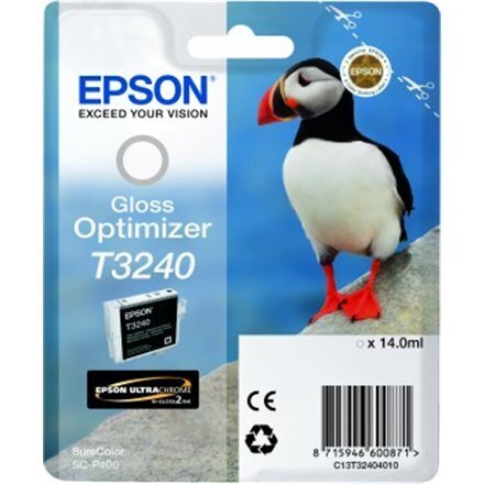 epson alkuperäinen muste c13t32404010, kiiltooptimoinnin tehostin, 14 ml, epson surecolor sc-p400 hinta ja tiedot | Laserkasetit | hobbyhall.fi