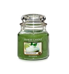 Yankee Candle Vanilla Lime tuoksukynttilä 411 g hinta ja tiedot | Kynttilät ja kynttilänjalat | hobbyhall.fi