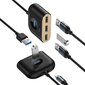 Kaapeli Baseus USB Type C 1 x USB 3.0 + 3 x USB 2.0 100cm CAHUB-AY01 hinta ja tiedot | Puhelinkaapelit | hobbyhall.fi