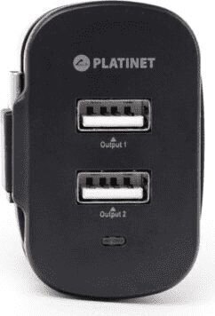 Platinet-laturi 2xUSB 3,4A + USB-C-kaapeli (44654) hinta ja tiedot | Puhelimen laturit | hobbyhall.fi