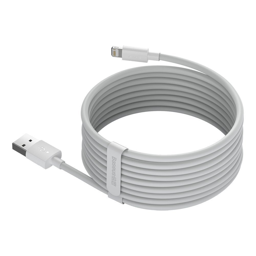 Kaapeli Baseus USB - Lightning 2,4 A, 1,5 m 6953156230316 hinta ja tiedot | Puhelinkaapelit | hobbyhall.fi