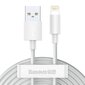 Kaapeli Baseus USB - Lightning 2,4 A, 1,5 m 6953156230316 hinta ja tiedot | Puhelinkaapelit | hobbyhall.fi