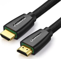 HDMI kaapeli UGREEN, 4K, 1 m, musta, HD118 hinta ja tiedot | Kaapelit ja adapterit | hobbyhall.fi