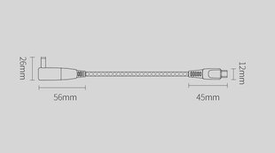 Adapteris Baseus USB - USB Type C / 5,5 mm x 2,5 mm DC Adapter 2 m 100 W 5 A CA1T2-A0G hinta ja tiedot | Puhelinkaapelit | hobbyhall.fi