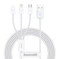 Kaapeli Baseus 3w1 USB - Lightning / USB Type C / micro USB (3,5 A / 480 Mbps) 1,5 m CAMLTYS-02 hinta ja tiedot | Puhelinkaapelit | hobbyhall.fi