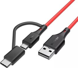 Kabelis Blitzwolf USB - microUSB, BW-MT3 1.8m hinta ja tiedot | Blitzwolf Matkapuhelimet ja tarvikkeet | hobbyhall.fi