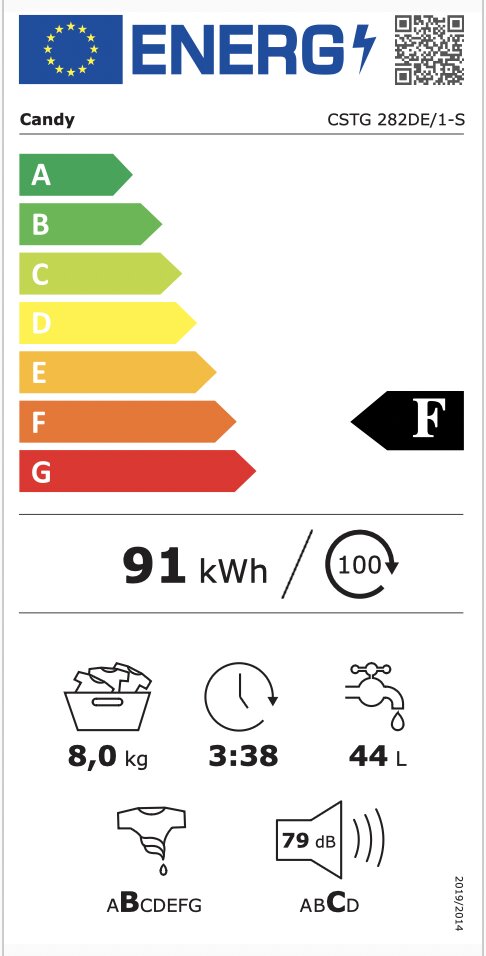 Candy CSTG 282DE/1-S hinta ja tiedot | Pyykinpesukoneet | hobbyhall.fi