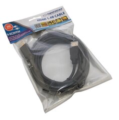 HDMI-kaapeli Esperanza EB188 V.1.4B 3 m musta hinta ja tiedot | Kaapelit ja adapterit | hobbyhall.fi