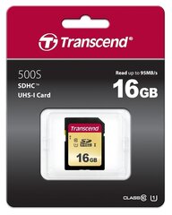 Transcend SDC500S, 16GB hinta ja tiedot | Puhelimen muistikortit | hobbyhall.fi