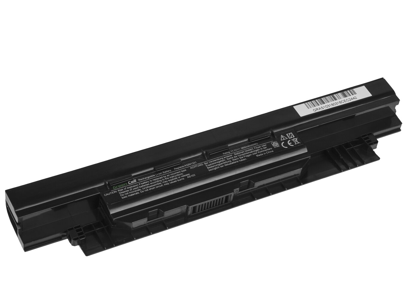 Green Cell Laptop Battery for Asus AsusPRO PU551 PU551J PU551JA PU551JD PU551L PU551LA PU551LD A32N1331 hinta ja tiedot | Kannettavien tietokoneiden akut | hobbyhall.fi