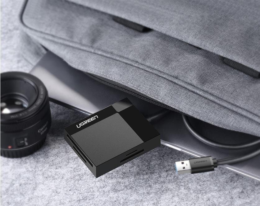 Ugreen CR125 USB 3.0 kortinlukija, 1 m, musta hinta ja tiedot | Adapterit | hobbyhall.fi