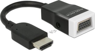 Adapteri sovitin Delock 65587, HDMI A uros- VGA naaras hinta ja tiedot | Kaapelit ja adapterit | hobbyhall.fi