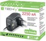 Techly Universalus įkroviklis, 3-12 V, 2.25 A, 9 antgaliai hinta ja tiedot | Puhelimen laturit | hobbyhall.fi