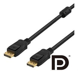 Deltaco DP-1020, DisplayPort, 2m hinta ja tiedot | Kaapelit ja adapterit | hobbyhall.fi