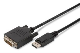 ASSMANN Displayport 1.1a Adapter Cable DP M(plug)/DVI-D (24+1) M(plug) 5m black hinta ja tiedot | Assmann Kodinkoneet ja kodinelektroniikka | hobbyhall.fi