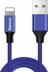 Lataus/Datakaapeli USB - Lightning Baseus Yiven 1,8m, 2A, sininen hinta ja tiedot | Puhelinkaapelit | hobbyhall.fi