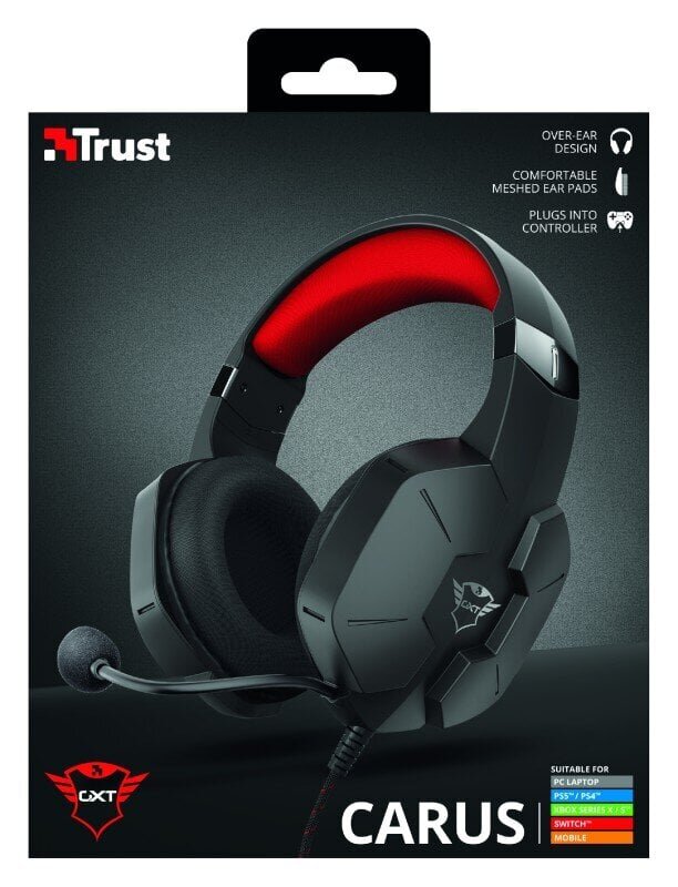 Trust GXT323, black hinta ja tiedot | Kuulokkeet | hobbyhall.fi