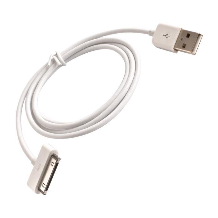 Kaapeli Forever Data & USB-kaapeli Apple iPhone 4/4S / iPad 2/3 (analoginen MA591), valkoinen hinta ja tiedot | Puhelinkaapelit | hobbyhall.fi