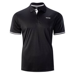 Hi-Tec Miesten Helsi Polo paita, Musta/valkoinen UTIG237_blackwhite hinta ja tiedot | Miesten T-paidat | hobbyhall.fi