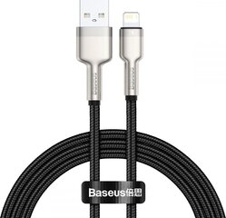 Kaapeli Baseus Cafule Series USB IP 2.4A 1m, musta hinta ja tiedot | Puhelinkaapelit | hobbyhall.fi