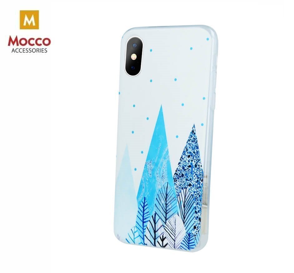 Mocco Trendy Winter Silicone Back Case for Apple iPhone XS / X Forest Winter Motif hinta ja tiedot | Puhelimen kuoret ja kotelot | hobbyhall.fi