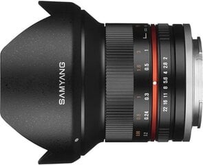 Samyang 12mm F2.0 NCS CS (Fuji X) hinta ja tiedot | Samyang Puhelimet, älylaitteet ja kamerat | hobbyhall.fi