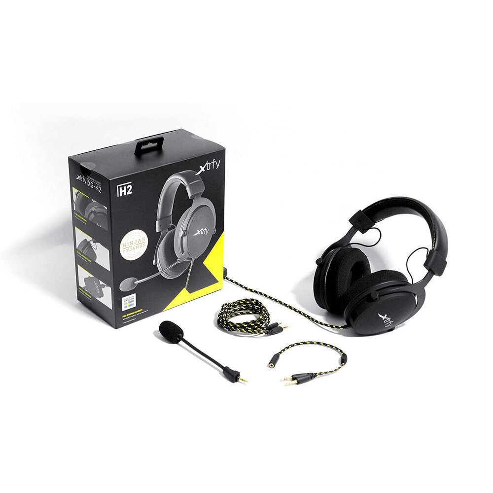 XTRFY H2 Black hinta ja tiedot | Kuulokkeet | hobbyhall.fi