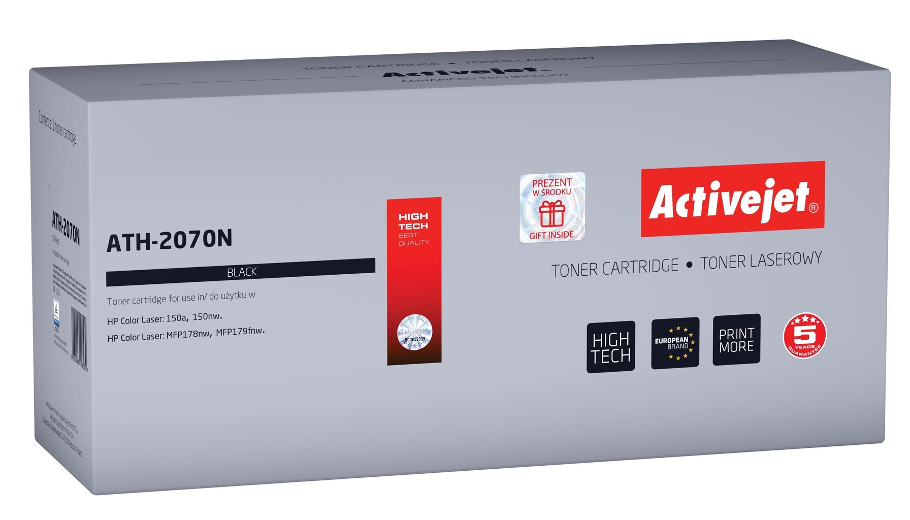 Toner Activejet ATH-2070N yhteensopiva HP-tulostimien kanssa HP 117A 2070A, musta hinta ja tiedot | Laserkasetit | hobbyhall.fi