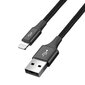 Kaapeli Baseus Lightning / 2X USB Type C / Micro USB nailonpunos 3,5A 1,2m, musta hinta ja tiedot | Puhelinkaapelit | hobbyhall.fi