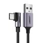 Ugreen US284 USB-C-kaapeli, 3A, 1 m, musta hinta ja tiedot | Kaapelit ja adapterit | hobbyhall.fi