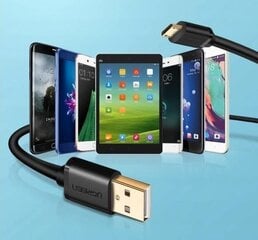 Ugreen US287 kaapeli USB-C, 1 m, musta hinta ja tiedot | Ugreen Televisiot ja lisätarvikkeet | hobbyhall.fi