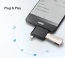 Ugreen OTG USB A 3.0 – USB C –mikro USB sovitin, musta hinta ja tiedot | Adapterit | hobbyhall.fi