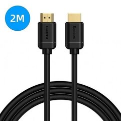 Kaapeli Baseus HDMI 2.0 4K 60 Hz 3D HDR 18 Gbps, 2 m 60576-uniw hinta ja tiedot | Kaapelit ja adapterit | hobbyhall.fi