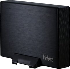 INTER-TECH kovalevyn laatikko Veloce (3.5 HDD, SATA / SATA II, USB3.0), musta hinta ja tiedot | Prosessorit | hobbyhall.fi