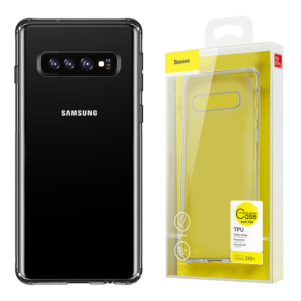 Puhelimen kuori Baseus, Samsung Galaxy S10:lle läpinäkyvä hinta ja tiedot | Puhelimen kuoret ja kotelot | hobbyhall.fi