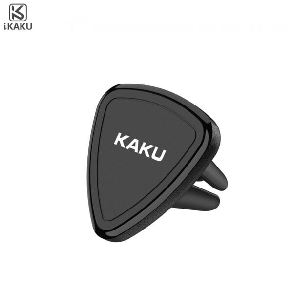 iKaku KSC-207 Triangle Universal Car Air Vent phone Holder with magnetic plate diam. 3.5cm Black