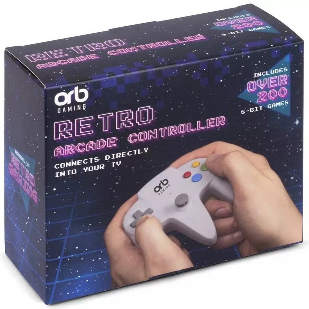 ORB Retro Arcade Controller incl. Over 200 8-Bit Games hinta ja tiedot | Pelikonsolit | hobbyhall.fi