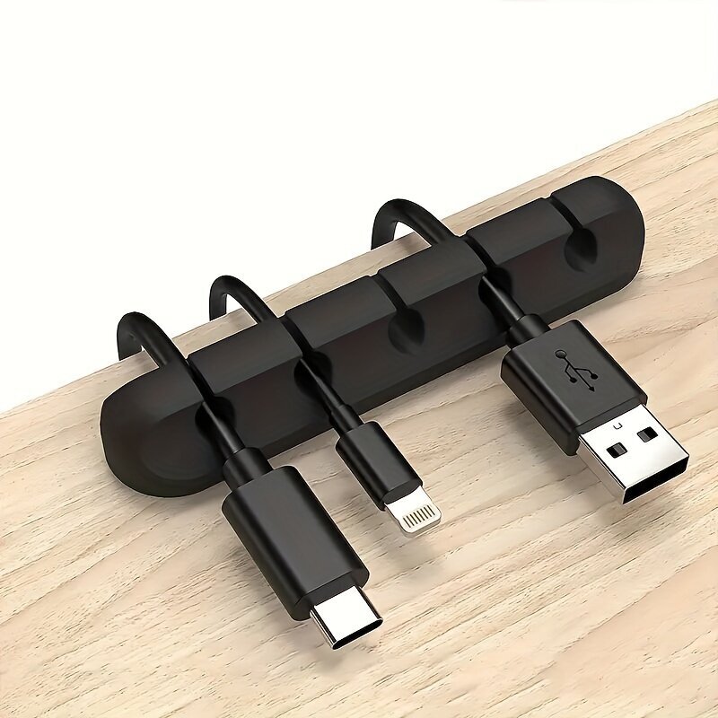 Yksi Kappale Kaapelinjärjestäjä Silikoni Kieputin USB Latausjohtojenpidike. hinta ja tiedot | Tietokonepöydät ja työpöydät | hobbyhall.fi