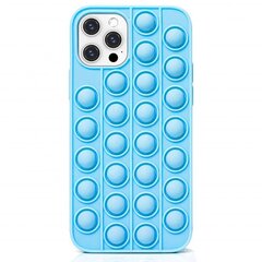 Mocco Bubble Antistress Case for Apple iPhone 12 Pro Max Blue hinta ja tiedot | Puhelimen kuoret ja kotelot | hobbyhall.fi