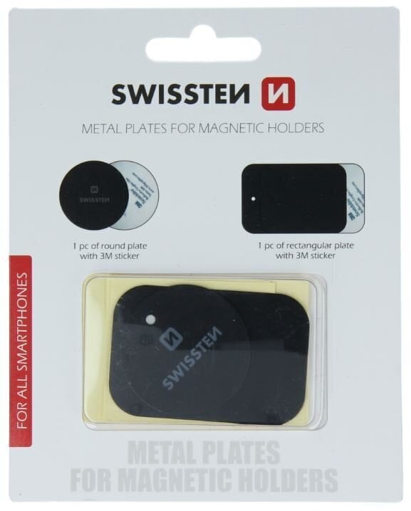 Swissten Metal Plates for Magnetic Holder hinta ja tiedot | Puhelintelineet | hobbyhall.fi