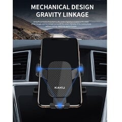 iKaku KSC-256 Universal 360 degree Car Air Vent phone Holder with gravity linkage Black hinta ja tiedot | Puhelintelineet | hobbyhall.fi