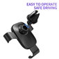 iKaku KSC-256 Universal 360 degree Car Air Vent phone Holder with gravity linkage Black hinta ja tiedot | Puhelintelineet | hobbyhall.fi