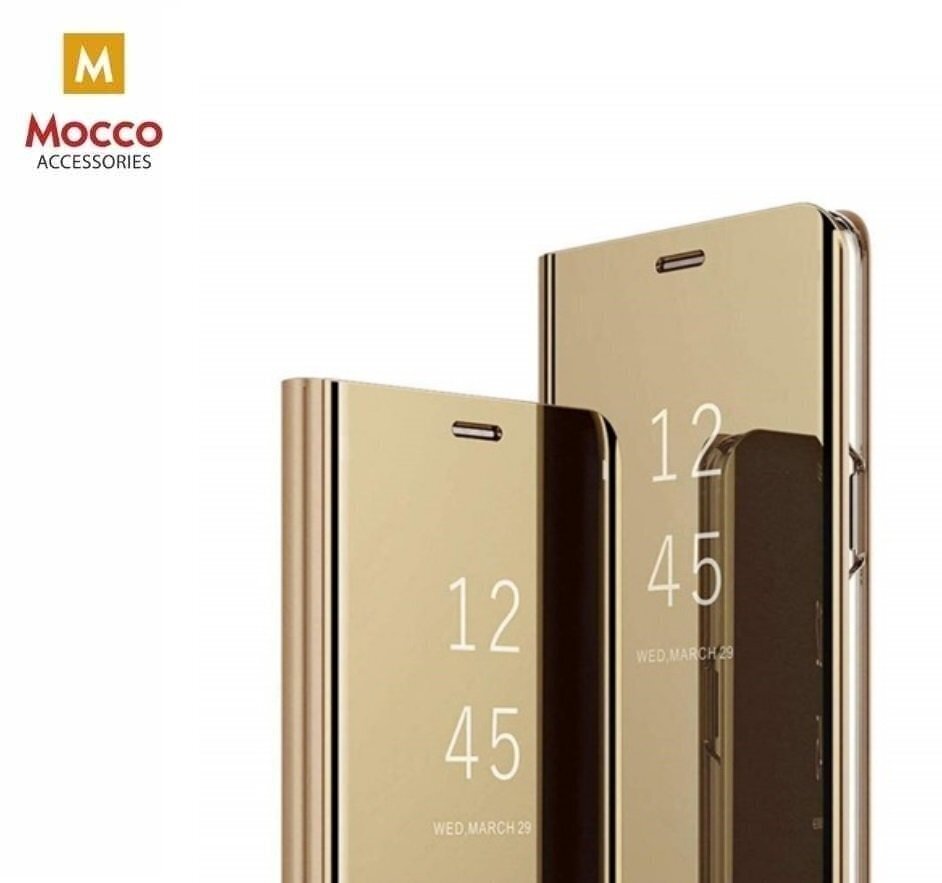 Mocco Clear View Cover Case For Xiaomi Redmi 8 Gold hinta ja tiedot | Puhelimen kuoret ja kotelot | hobbyhall.fi