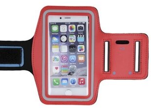 Mocco Universal up to 6" Armband Arm Case for Sport - Fitness Running Red hinta ja tiedot | Puhelimen kuoret ja kotelot | hobbyhall.fi