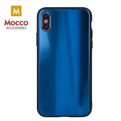 Mocco Aurora Glass Silicone Back Case for Samsung Galaxy S21 Blue hinta ja tiedot | Puhelimen kuoret ja kotelot | hobbyhall.fi