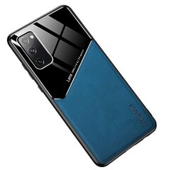 Mocco Lens Leather Back Case for Samsung Galaxy A42 5G Blue hinta ja tiedot | Puhelimen kuoret ja kotelot | hobbyhall.fi
