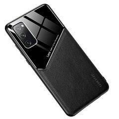 Mocco Lens Leather Back Case for Samsung Galaxy A42 5G Black hinta ja tiedot | Puhelimen kuoret ja kotelot | hobbyhall.fi