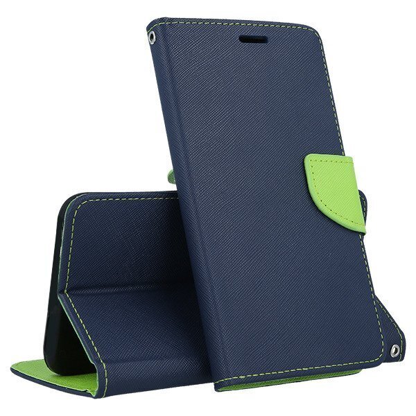 Mocco Fancy Book Case For Apple Iphone 12 / 12 Pro Blue - Green hinta ja tiedot | Puhelimen kuoret ja kotelot | hobbyhall.fi