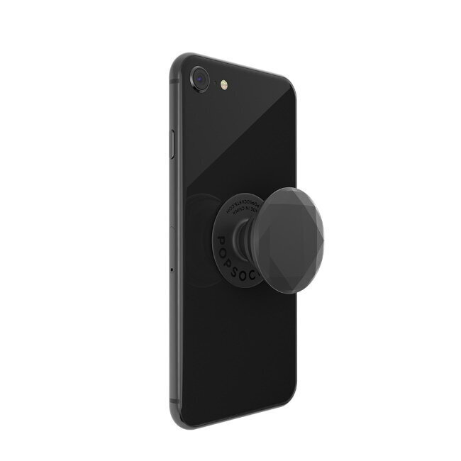 Popsocket PopGrip (Original) with Swappable top Collapsible Smartphone & Tablet PC Finger Grip Holder Metallic Diamond Black hinta ja tiedot | Puhelintelineet | hobbyhall.fi